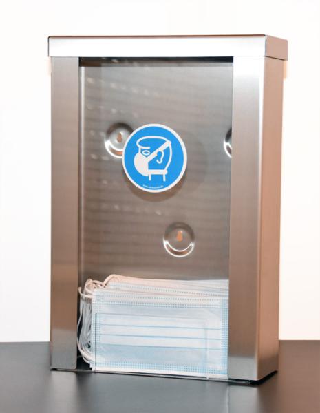 INOX stainless steel dispenser for disposable masks